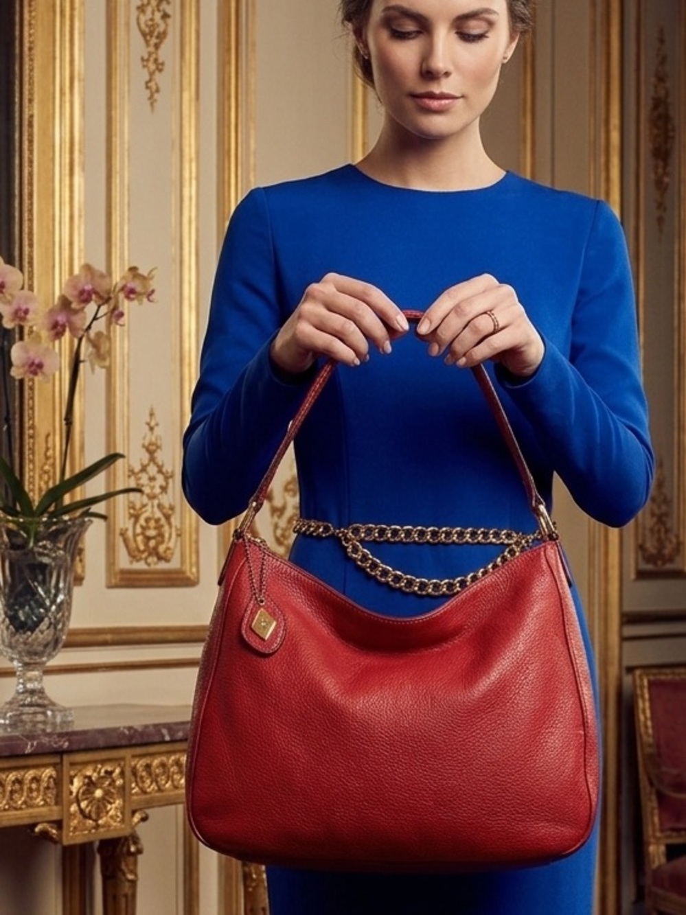 I Santi Italy Leather Hobo Bag